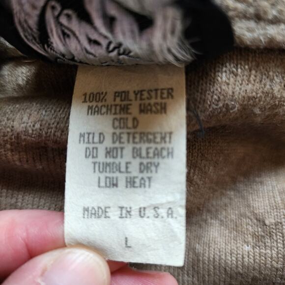 On Course Kerrits Jacket Womens Size L Fleece Horse Print Equestrian USA Made - Picture 12 of 12